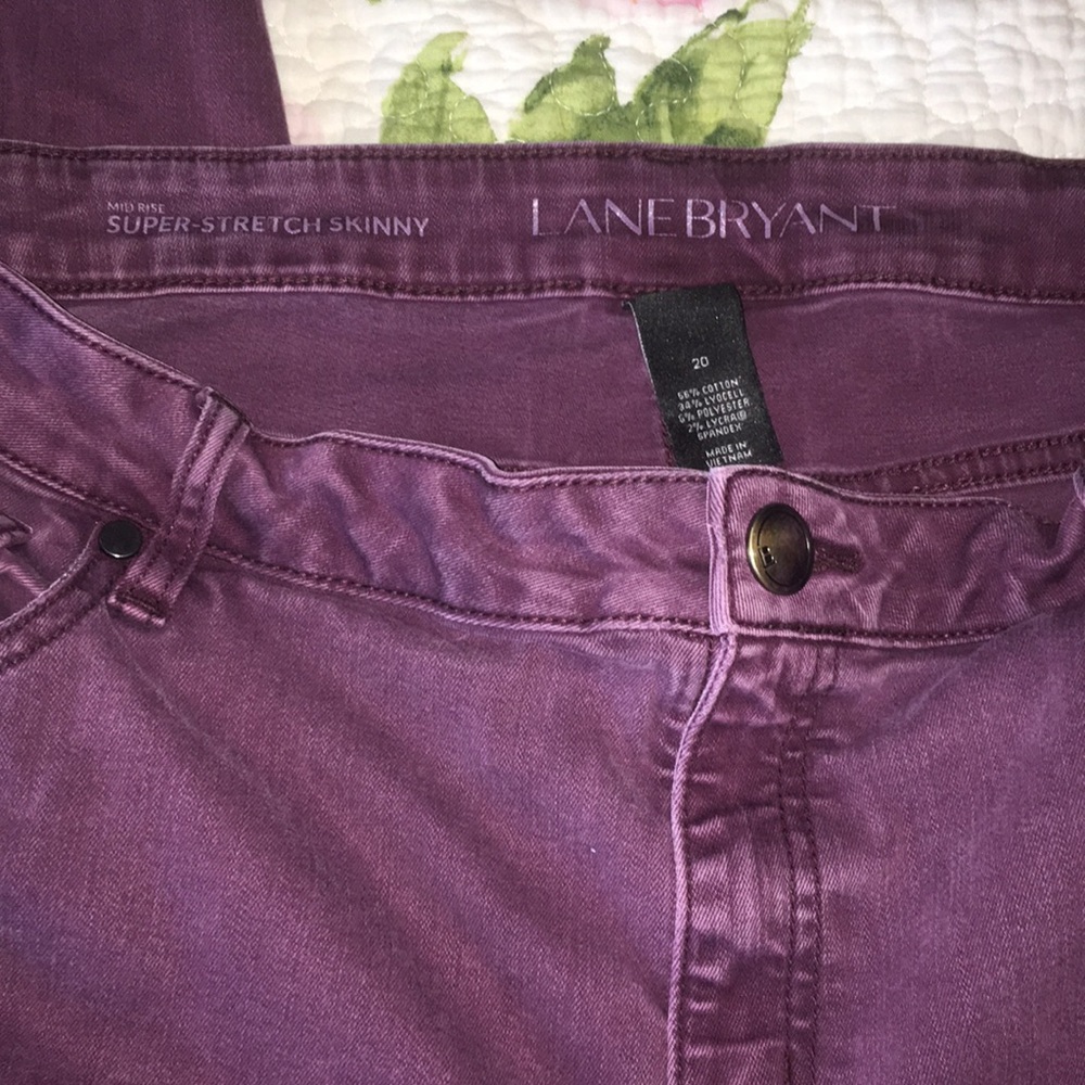 Super Stretch Skinny Jeans In Wine